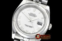 Rolex Datejust Man DJ 36mm Jub Dome SS/SS Wht Roman ARF A3135