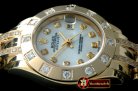 Replica Rolex 12-Diam Bez YG MOP Wht/Diam S-2671