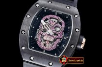 Richard Mille RM052 Red Diamond Pirate Skull Tourb CER/RU MY9015