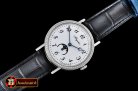 Breguet Classique MoonPhase Diam SS/LE White MY9015 Mod