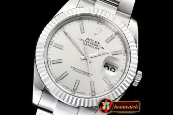 Rolex Datejust II DJ2 41mm Oyst Flt 904L SS/SS Silver/Stk ARF Asia 2824