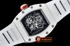 Richard Mille RM055 Bubba Watson CER/RU Skeleton Wht/Red MY8215 Mod