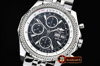 Breitling Bentley GT 44mm SS/SS Black Pattern BP Ult Asia 7750