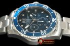 TAG0282C - Aquaracer Big Date Chrono SS/SS Blue Jap OS Qtz