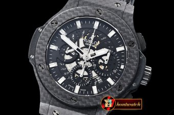 Hublot Aero Big Bang Carbon CF/RU Skeletonal A7750 Mod