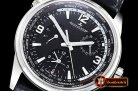 Jaeger Le Coultre Polaris Geographic WT LE SS/LE Black Miyota 9015 Mod
