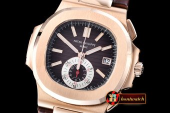 PP0202D - 5980 Nautilis Chrono RG/LE Brown BP A-7750