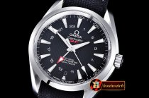 Replica Omega Aqua Terra GMT SS/NY Black JHF A2824 Mod8500