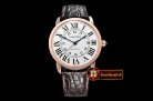 Cartier Ronde Louis Cartier Date RG/LE White Miyota 9015