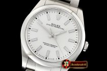 Rolex Oyster Pert. 39mm 114300 904L SS/SS White GMF A3132