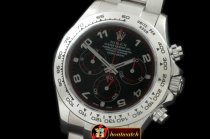 Best Replica Rolex Daytona 116506 Noob SS/SS Black Num A-7750 Se