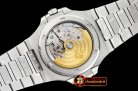 Patek Philippe Nautilus Mens 40mm SS/SS White Stk PF Miyota 9015