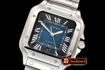 Cartier Santos De Cartier 2018 Mens XL SS/SS Blue GF MY9015