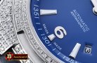 VACH. CONSTANTINE Overseas Ref.47074 Diams SS/LE Blue MY8215 Mod