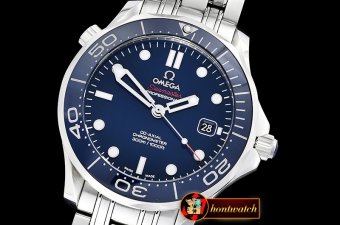 Omega Seamaster Diver 300m Co-Axial Cer SS/SS Blue JHF A2836