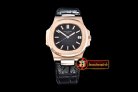 PP0197 - Nautilis Jumbo 18K Wrapped RG/LE Black BP Miyota 9015