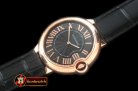 CAR0332A - Ballon De Cartier Mid RG/LE Black Roman Miyota