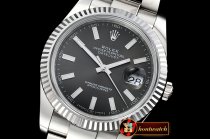 Rolex Datejust II DJ2 41mm Oyst Flt SS/SS Grey Stks Noob A3235 M