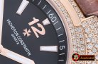 VACH. CONSTANTINE Overseas Ref.47074 Diams RG/LE Black MY8215 Mo