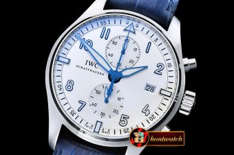 IWC IWC Pilot Chrono SS/SS White/Blue "BFI" L.E. ZF A7750
