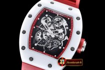 Replica Richard Mille RM055 Bubba Watson White Cer Red CER/VRU C