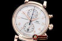 IWC Da Vinci Chrono Laureus Ed RG/LE White YLF Asia 7750