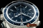 OMG0374A - Planet Ocean 45.5 Chrono SS/SS Blue 7753