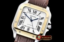 Cartier Santos De Cartier 2018 Mens YG/SS/LE Wht V6F MY9015