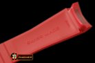 ROLACC021B - Red Rubber Strap 20/18 with Insignia Clasp