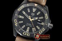 Tag Heuer Aquaracer Caliber 5 43mm DLC/NY Blk/Org V6F A2824