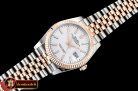 Rolex DateJust 36mm Jub Flt 904L RG/SS Wht/Stk GMF A2836