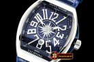 Franck Muller Vanguard Mens V45 SS/LE/RU Blue ABF Asia 2824