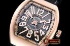 Franck Muller Vanguard Mens V45 RG/LE/RU Silv Grey Lume ABF Asia 2824