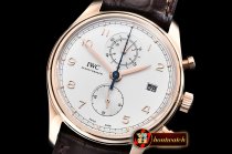IWC Portugieser Chronograph Classic RG/LE Wht YLF A7750