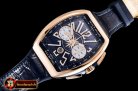 Franck Muller Vanguard Chronograph 44mm RG/LE/RU Blue Asia 7750