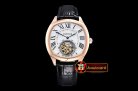 Replica Cartier Drive De Cartier Tourbillon RG/LE White Tourbill