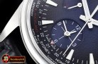 Jaeger Le Coultre Polaris Geographic WT LE SS/LE Blue Miyota 9015 Mod
