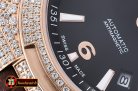 VACH. CONSTANTINE Overseas Ref.47074 Diams RG/LE Black MY8215 Mo