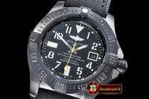 Breitling Avenger II Seawolf DLC/NY Black/Yllw ANF Asia 2836