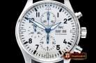 IWC Pilot Chrono "150 Years" 377725 SS/LE White ZF A7750