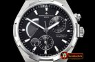 Vach. Constantine Overseas Dual Time Power Reserve SS/RU Blk TWA A1222