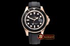 Rolex YachtMaster 116655 40mm RG/RU Black ARF Asia 2836