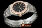 AP0305B - Royal Oak Ladies SS/RG Black S-Qtz