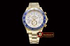 Rolex YachtMaster 116688 Blue YG/YG White BP Asia 7750 Mod