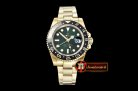 Rolex GMT II Ref.116718 YG/YG Green BP A3186 Mod