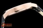 Cartier Drive De Cartier Extra-Flat RG/LE Black Jap Qtz
