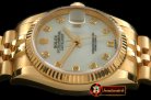 RDJ0257 - 116238 MOP White Diam FG Swiss 2836