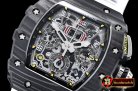 Richard Mille RM011-03 Flyback Chrono FC/RU (White) KVF A7750 Mod