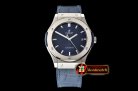 Hublot Classic Fusion Bang 45mm TI/LE/RU Blue WWF A2892 Mod