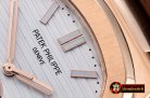 Best Quailty Patak Philippe Nautilus MoonPhase RG/LE White MY901